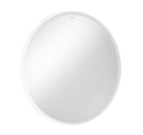 Hansgrohe Xarita S - Zrcadlo s LED osvětlením a vyhříváním, průměr 70 cm, IR senzor, matná bílá 54991700