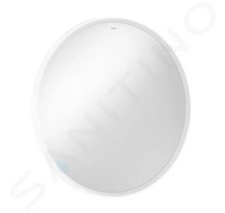 Hansgrohe Xarita S - Zrcadlo s LED osvětlením a vyhříváním, průměr 90 cm, IR senzor, matná bílá 54990700