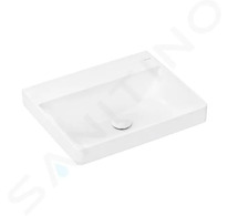 Hansgrohe Xelu Q - Umyvadlo 60x48 cm, bez přepadu, bez otvoru pro baterii, SmartClean, bílá 61019450
