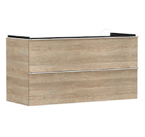 Hansgrohe Xelu Q - Umyvadlová skříňka, 63x118x50 cm, 2 zásuvky, přírodní dub/chrom 54037000