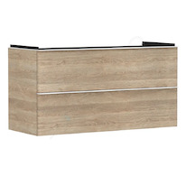 Hansgrohe Xelu Q - Umyvadlová skříňka, 63x118x50 cm, 2 zásuvky, přírodní dub/matná bílá 54037700