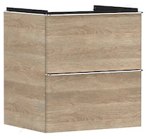 Hansgrohe Xelu Q - Umyvadlová skříňka, 63x58x50 cm, 2 zásuvky, přírodní dub/chrom 54025000
