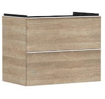 Hansgrohe Xelu Q - Umyvadlová skříňka, 63x78x50 cm, 2 zásuvky, přírodní dub/matná bílá 54029700