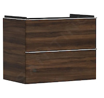 Hansgrohe Xelu Q - Umyvadlová skříňka, 63x78x50 cm, 2 zásuvky, tmavý ořech/chrom 54030000