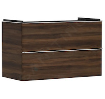 Hansgrohe Xelu Q - Umyvadlová skříňka, 63x98x50 cm, 2 zásuvky, tmavý ořech/chrom 54034000