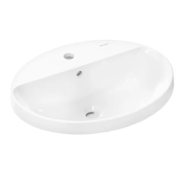 Hansgrohe Xuniva D - Umyvadlo, 55x45 cm, s přepadem, otvor pro baterii, bílá 60160450