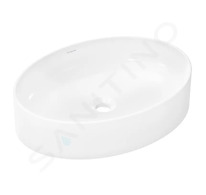 Hansgrohe Xuniva D - Umyvadlo na desku, 55x40 cm, bez přepadu, SmartClean, bílá 61072450