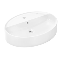 Hansgrohe Xuniva D - Umyvadlo na desku, 60x45 cm, s přepadem, otvor pro baterii, bílá 60170450