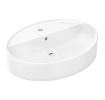 Hansgrohe Xuniva D - Umyvadlo na desku, 60x45 cm, s přepadem, otvor pro baterii, SmartClean, bílá 61078450