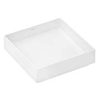 Hansgrohe Xuniva Evo E - Umyvadlo na desku, 40x40 cm, bez přepadu, bez otvoru pro baterii, bílá 60324450
