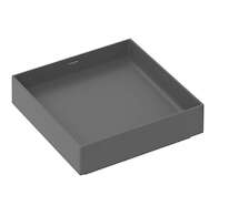 Hansgrohe Xuniva Evo E - Umyvadlo na desku, 40x40 cm, bez přepadu, bez otvoru pro baterii, matná šedá 60324760