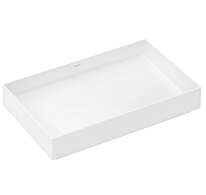 Hansgrohe Xuniva Evo E - Umyvadlo na desku, 65x40 cm, bez přepadu, bez otvoru pro baterii, bílá 60326450
