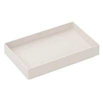 Hansgrohe Xuniva Evo E - Umyvadlo na desku, 65x40 cm, bez přepadu, bez otvoru pro baterii, matná béžová 60326780