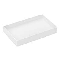 Hansgrohe Xuniva Evo E - Umyvadlo na desku, 65x40 cm, bez přepadu, bez otvoru pro baterii, matná bílá 60326700