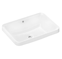 Hansgrohe Xuniva Q - Umyvadlo, 55x40 cm, s přepadem, bez otvoru pro baterii, bílá 60158450