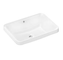 Hansgrohe Xuniva Q - Umyvadlo, 55x40 cm, s přepadem, bez otvoru pro baterii, SmartClean, bílá 61066450