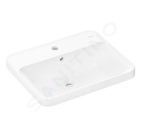 Hansgrohe Xuniva Q - Umyvadlo, 55x45 cm, s přepadem, otvor pro baterii, bílá 60162450