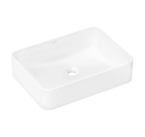 Hansgrohe Xuniva Q - Umyvadlo na desku, 55x40 cm, bez přepadu, SmartClean, bílá 61075450