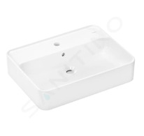 Hansgrohe Xuniva Q - Umyvadlo na desku, 60x45 cm, s přepadem, otvor pro baterii, bílá 60172450