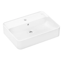 Hansgrohe Xuniva Q - Umyvadlo na desku, 60x45 cm, s přepadem, otvor pro baterii, bílá 60172450