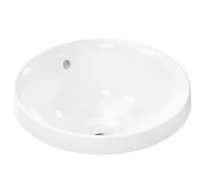 Hansgrohe Xuniva S - Umývátko, průměr 40 cm, s přepadem, bez otvoru pro baterii, bílá 60155450