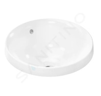 Hansgrohe Xuniva S - Umývátko, průměr 40 cm, s přepadem, bez otvoru pro baterii, SmartClean, bílá 61054450