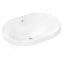 Hansgrohe Xuniva U - Umyvadlo, 55x40 cm, s přepadem, bez otvoru pro baterii, SmartClean, bílá 61062450