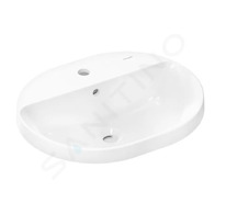 Hansgrohe Xuniva U - Umyvadlo, 55x45 cm, s přepadem, otvor pro baterii, bílá 60161450