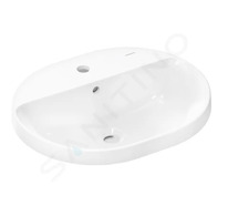 Hansgrohe Xuniva U - Umyvadlo, 55x45 cm, s přepadem, otvor pro baterii, SmartClean, bílá 61064450