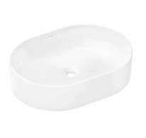 Hansgrohe Xuniva U - Umyvadlo na desku, 55x40 cm, bez přepadu, bílá 60166450