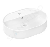 Hansgrohe Xuniva U - Umyvadlo na desku, 60x45 cm, s přepadem, otvor pro baterii, bílá 60171450