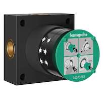 Hansgrohe - Základní těleso pro horní sprchu, pro 2 spotřebiče 24573180