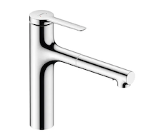 Hansgrohe Zesis M33 - Dřezová baterie 160, s výsuvnou sprškou, sBox lite, chrom 74804000