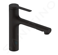 Hansgrohe Zesis M33 - Dřezová baterie s výsuvnou sprškou, sBox, matná černá 74823670