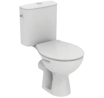 Ideal Standard Alpha - WC kombi se sedátkem, vario odpad, boční napouštění, bílá W333401