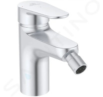 Ideal Standard ALU+ - Bidetová baterie s výpustí Click-Clack, BlueStart, stříbrná BE132SI