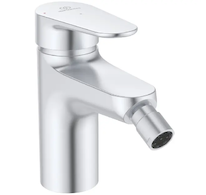 Ideal Standard ALU+ - Bidetová baterie s výpustí Click-Clack, BlueStart, stříbrná BE132SI