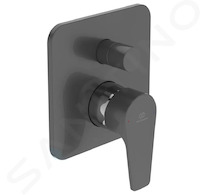 Ideal Standard Cerafine D - Baterie pod omítku s tělesem, pro 2 spotřebiče, chrom/šedá perla A7189U8