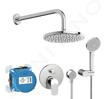 Ideal Standard CeraFlex - Sprchový set s baterií pod omítku, s tělesem, 3 proudy, průměr 20 cm, chrom BD191AA