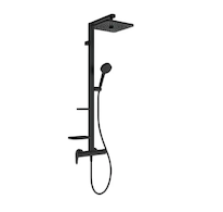 Ideal Standard Ceraflow ALU+ - Sprchový set s baterií, 26x26 cm, 2 proudy, hedvábná černá BE204XG