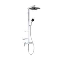 Ideal Standard Ceraflow ALU+ - Sprchový set s baterií, 26x26 cm, 2 proudy, stříbrná BE204SI