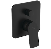 Ideal Standard Ceralife C - Baterie pod omítku, pro 2 spotřebiče, hedvábná černá BE063XG