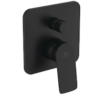 Ideal Standard Ceralife C - Baterie pod omítku, pro 2 spotřebiče, s tělesem, hedvábná černá BE061XG