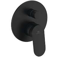 Ideal Standard Ceralife O - Baterie pod omítku, pro 2 spotřebiče, s tělesem, hedvábná černá BE023XG