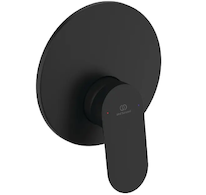 Ideal Standard Ceralife O - Sprchová baterie pod omítku, s tělesem, hedvábná černá BE022XG