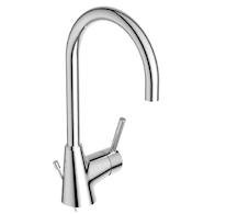 Ideal Standard CeraLine - Umyvadlová baterie s výpustí a otočným výtokem, chrom BC195AA