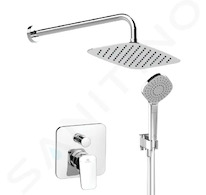 Ideal Standard CeraPlan New - Sprchový set s baterií pod omítku, s tělesem, 3 proudy, 30x20 cm, chrom BD194AA