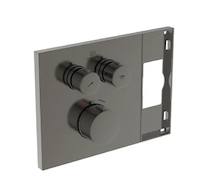 Ideal Standard Ceratherm Navigo Solos - Termostatická baterie pod omítku, pro 2 spotřebiče, Magnetic Grey A7894A5