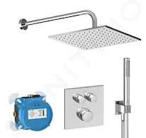 Ideal Standard CeraTherm Navigo - Sprchový set s termostatem pod omítku, s tělesem, 30x30 cm, chrom A7773AA