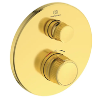 Ideal Standard CeraTherm Navigo - Termostatická sprchová baterie pod omítku, Brushed Gold A7295A2